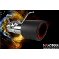 FIAT 500 Turbo Performance Axle Back Exhaust System by MADNESS - Carbon Fiber